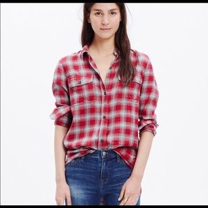 Madewell Ex-Boyfriend Shirt in Fairfax Plaid